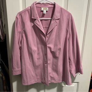 Talbots Pink suede Blazer